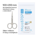 Torebki papierow Microstop Pro z wskaźnikiem klasy 4, 100×200 mm, 100 szt.