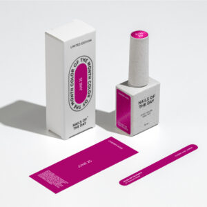 NAILSOFTHEDAY Color of the month June 2025 Cherry Kiss - intensywny różowy lakier hybrydowy z efektem „kociego oka”, 10 ml