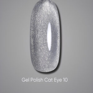 Dark gel polish Cat Eye 10, 10 ml