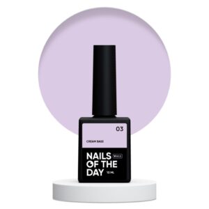 NAILSOFTHEDAY Cream base 03 - fioletowa baza do wrażliwych paznokci, 10 ml