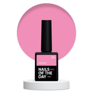 NAILSOFTHEDAY Cream base 04 - różowa baza do wrażliwych paznokci, 10 ml