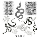 Dark płytka do stempingu Snake mini