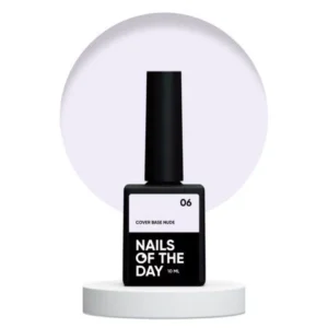 NAILSOFTHEDAY Cover base nude 06 – jasno-szara, 10ml