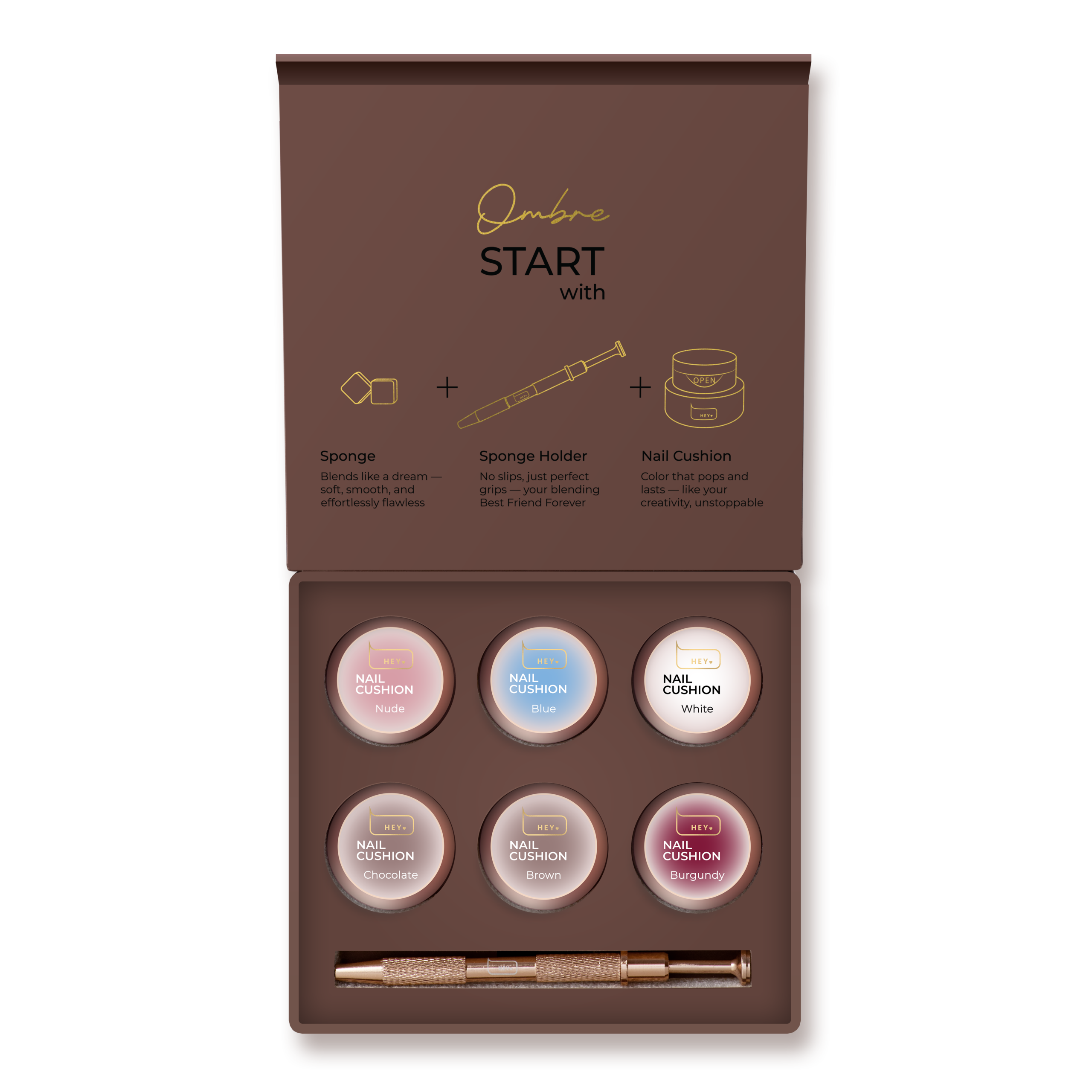 Nail Cushion Set 1 Brown