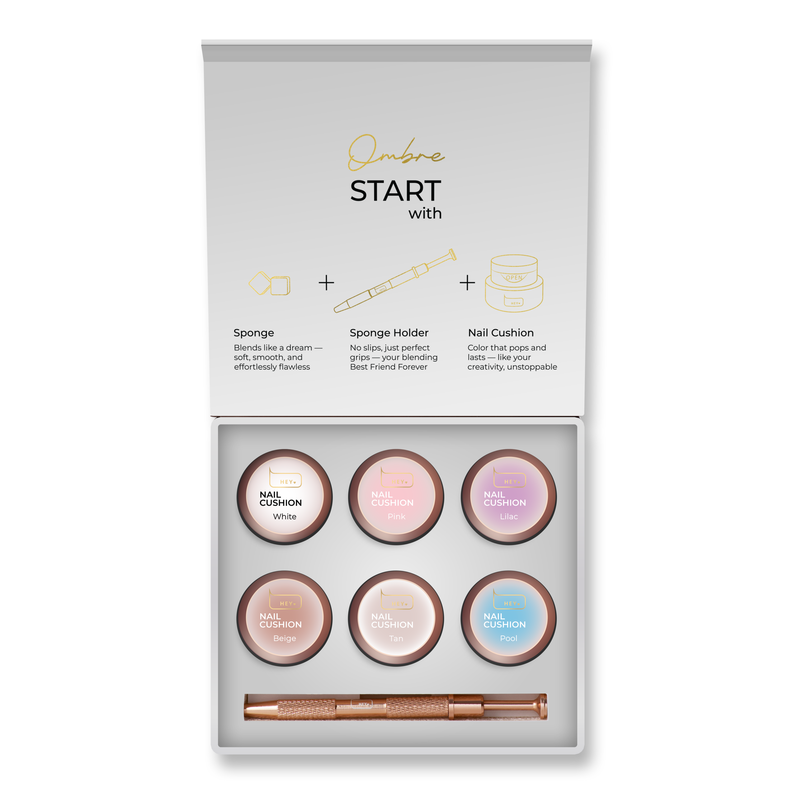 Nail Cushion Set 2 White