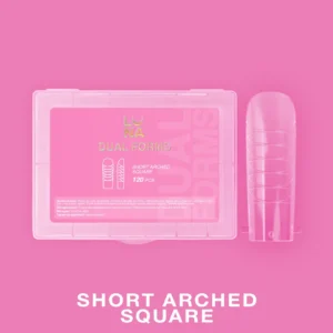 Lunamoon Dual Nail Forms Short Arched Square, 120 szt - krótki kwadrat