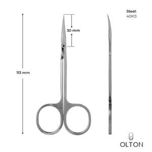 OLTON Nożyczki do skórek 113 mm