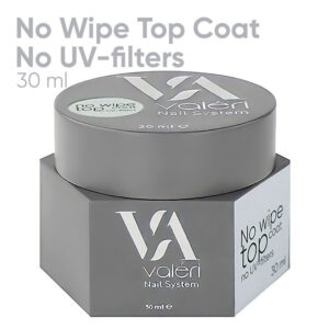 VALERI No Wipe Top No UV-filters, 30 ml